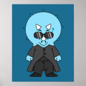 Illustratie van een matrix triceratops. poster (Voorkant)