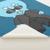 Illustratie van een matrix triceratops. sherpa deken (3/4)