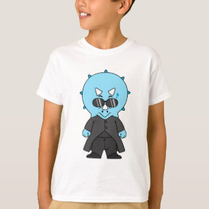 Illustratie van een matrix triceratops. t-shirt