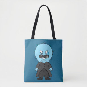 Illustratie van een matrix triceratops. tote bag