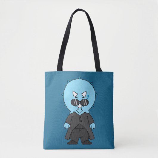 Illustratie van een matrix triceratops. tote bag (Voorkant)