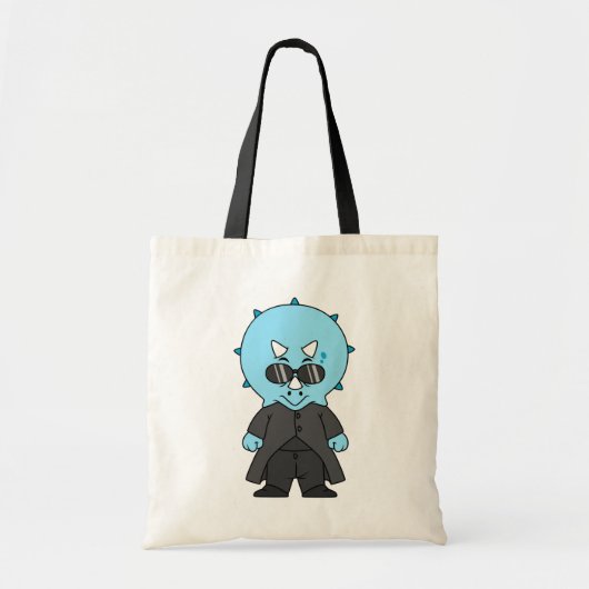 Illustratie van een matrix triceratops. tote bag (Voorkant)