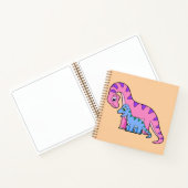 Illustratie van een moeder en kind Brachiosaurus. Notitieboek (Binnen)