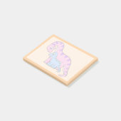 Illustratie van een moeder en kind Brachiosaurus. Post-it® Notes (Schuin)