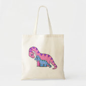 Illustratie van een moeder en kind Brachiosaurus. Tote Bag (Voorkant)
