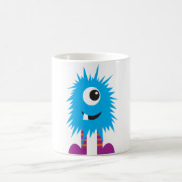 Illustratie van een Moppertje met Eén Oog Koffiemo Koffiemok