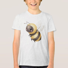 Illustratie van een moppige hommel Tri-Blend shirt