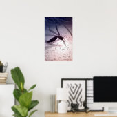 Illustratie van een muggenbijt poster (Thuiskantoor)