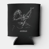 Illustratie van een muzikant blikjeskoeler (Voorkant)