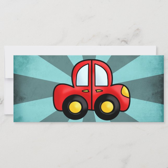 Illustratie van een oldtimer auto (Voorkant)