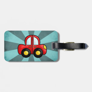 Illustratie van een Oldtimer – Klassieke Auto Kuns Bagagelabel