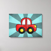 Illustratie van een Oldtimer – Klassieke Auto Kuns Canvas Afdruk (Voorkant)