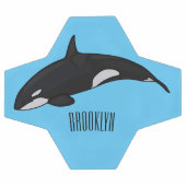 Illustratie van een orka stripfiguur voetbal (Enkel)