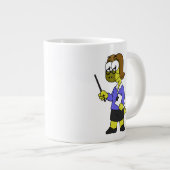 Illustratie van een Pachycephalosaurus leraar. Grote Koffiekop (Voorkant rechts)