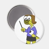 Illustratie van een Pachycephalosaurus leraar. Magneet (Voorkant / Achterkant)