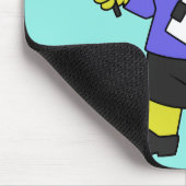 Illustratie van een Pachycephalosaurus leraar. Muismat (Hoek)