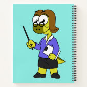 Illustratie van een Pachycephalosaurus leraar. Notitieboek (Achterkant)