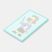 Illustratie van een Pachycephalosaurus leraar. Post-it® Notes (Schuin)