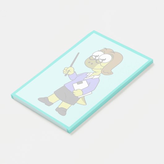 Illustratie van een Pachycephalosaurus leraar. Post-it® Notes (Schuin)