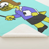 Illustratie van een Pachycephalosaurus leraar. Sherpa Deken (3/4)