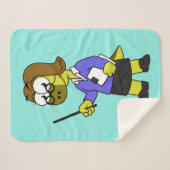 Illustratie van een Pachycephalosaurus leraar. Sherpa Deken (Voorkant (horizontaal))