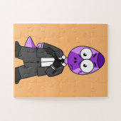 Illustratie van een Pachycephalosaurus transporter Legpuzzel (Horizontaal)