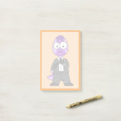 Illustratie van een Pachycephalosaurus transporter Post-it® Notes (Op bureau)