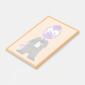 Illustratie van een Pachycephalosaurus transporter Post-it® Notes (Schuin)