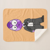 Illustratie van een Pachycephalosaurus transporter Sherpa Deken (Voorkant (horizontaal))