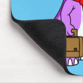 Illustratie van een Pachycephalosaurus zakenman. Muismat (Hoek)