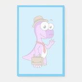 Illustratie van een Pachycephalosaurus zakenman. Post-it® Notes (Voorkant)