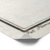  illustratie van een Palometa-vis (1785) Poster (Hoek)