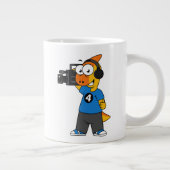 Illustratie van een parasaurolophus camera operato grote koffiekop (Rechts)