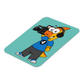 Illustratie van een parasaurolophus camera operato magneet (Linkerzijde)