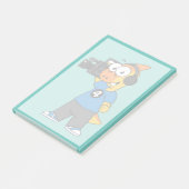 Illustratie van een parasaurolophus camera operato post-it® notes (Schuin)