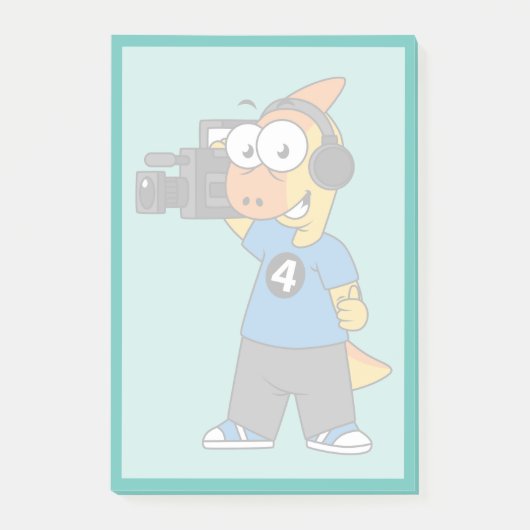 Illustratie van een parasaurolophus camera operato post-it® notes (Voorkant)