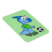 Illustratie van een parasaurolophus die voetbal sp magneet (Rechterzijde)