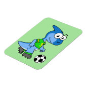Illustratie van een parasaurolophus die voetbal sp magneet (Linkerzijde)
