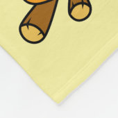 Illustratie van een parasaurolophus dinosaurus kok fleece deken (Hoek)