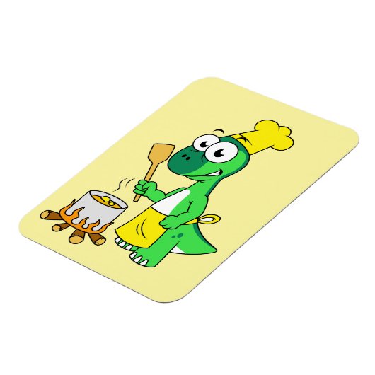 Illustratie van een parasaurolophus dinosaurus kok magneet (Linkerzijde)