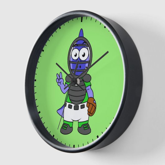 Illustratie van een parasaurolophus honkbalvanger (Hoek)