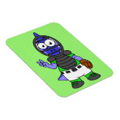 Illustratie van een parasaurolophus honkbalvanger magneet (Rechterzijde)