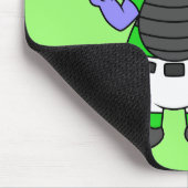 Illustratie van een parasaurolophus honkbalvanger muismat (Hoek)