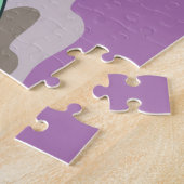 Illustratie van een plateosaurus die de harp bespe legpuzzel (Zijkant)