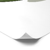 Illustratie van een plateosaurus die verkleed is a poster (Hoek)