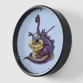 Illustratie van een Plateosaurus waarzegger. (Hoek)