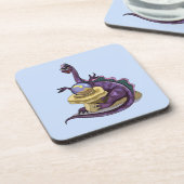 Illustratie van een Plateosaurus waarzegger. Bier Onderzetter (Linkerzijde)