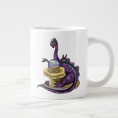 Illustratie van een Plateosaurus waarzegger. Grote Koffiekop (Rechts)