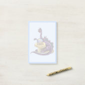 Illustratie van een Plateosaurus waarzegger. Post-it® Notes (Op bureau)