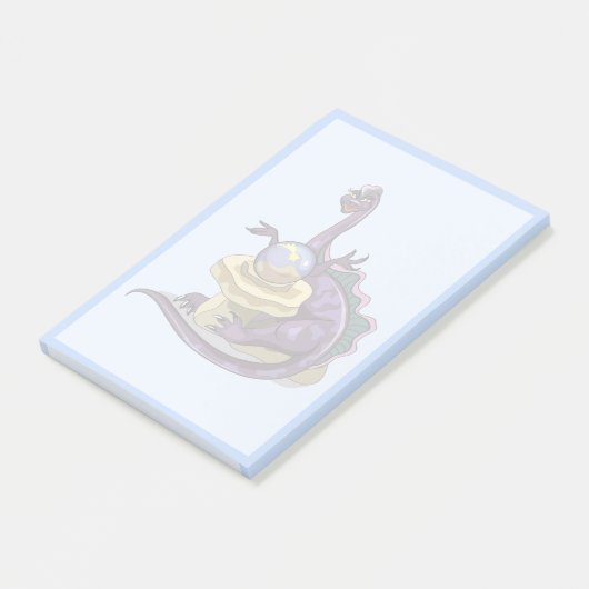 Illustratie van een Plateosaurus waarzegger. Post-it® Notes (Schuin)